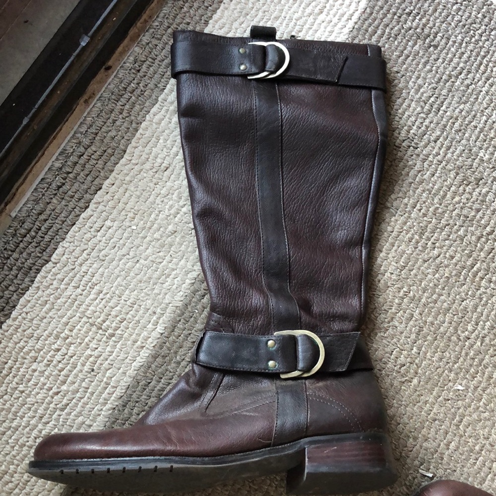 Aerosoles brown leather knee high riding boots